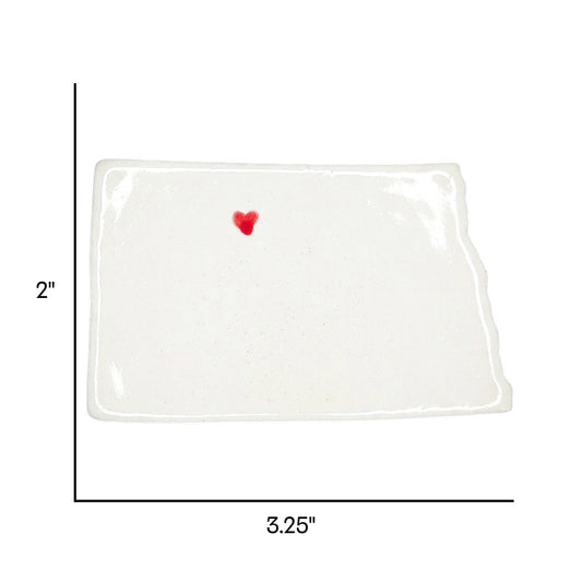 Minot Ceramic Magnet for Fridge - Handcrafted North Dakota State Decor Gift