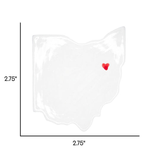 Canton Ceramic Magnet for Fridge - Handcrafted Ohio State Decor Gift