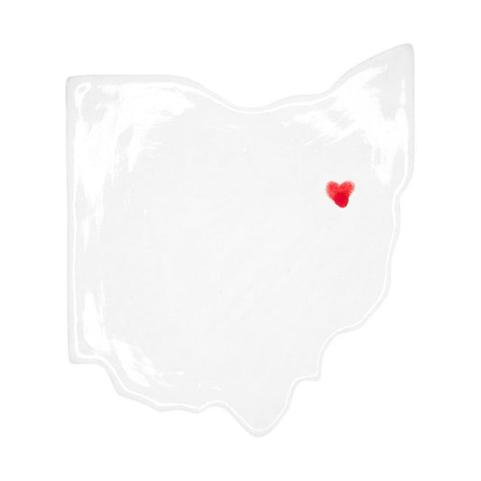 Canton Ceramic Magnet for Fridge - Handcrafted Ohio State Decor Gift