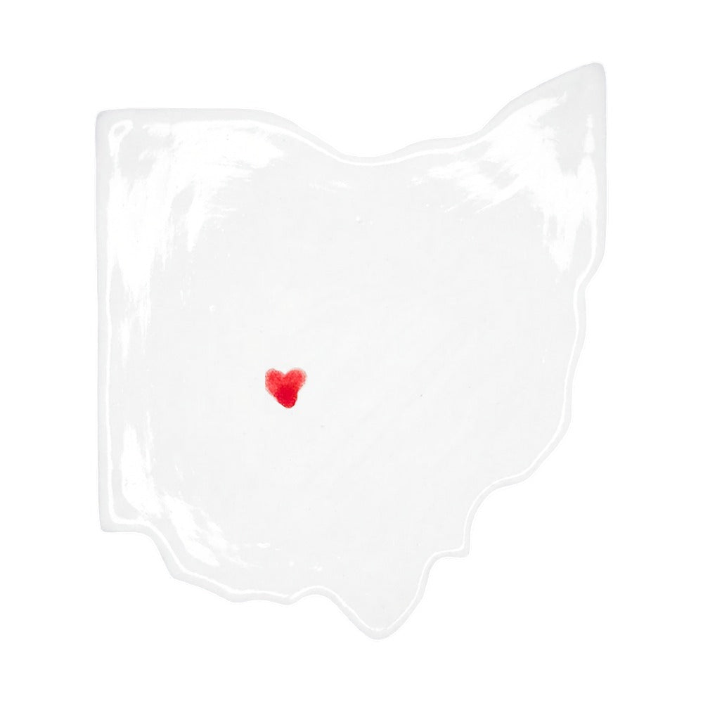 Columbus Ceramic Magnet for Fridge - Handcrafted Ohio State Decor Gift