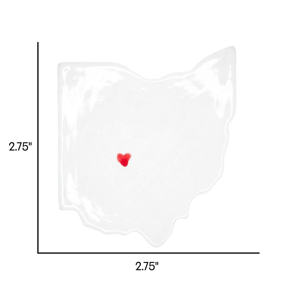 Columbus Ceramic Magnet for Fridge - Handcrafted Ohio State Decor Gift