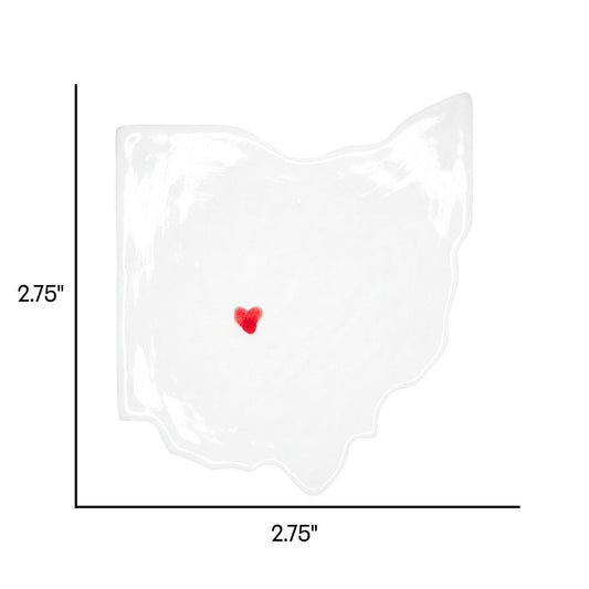 Columbus Ceramic Magnet for Fridge - Handcrafted Ohio State Decor Gift