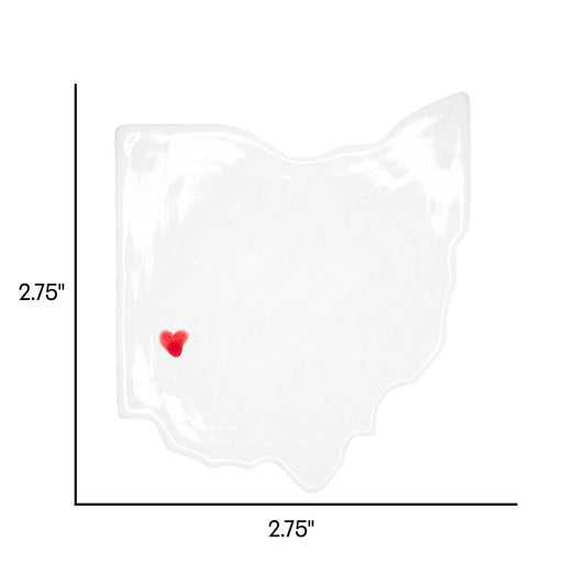 Dayton Ceramic Magnet for Fridge - Handcrafted Ohio State Decor Gift