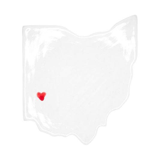 Dayton Ceramic Magnet for Fridge - Handcrafted Ohio State Decor Gift