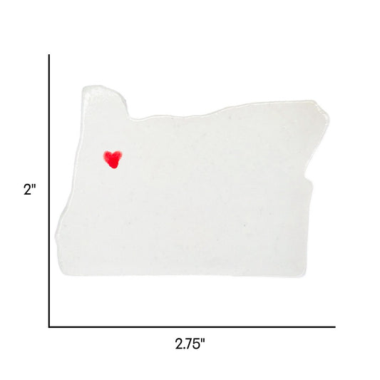 Albany Ceramic Magnet for Fridge - Handcrafted Oregon State Decor Gift