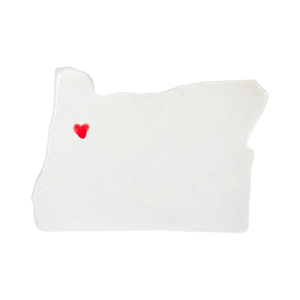 Albany Ceramic Magnet for Fridge - Handcrafted Oregon State Decor Gift