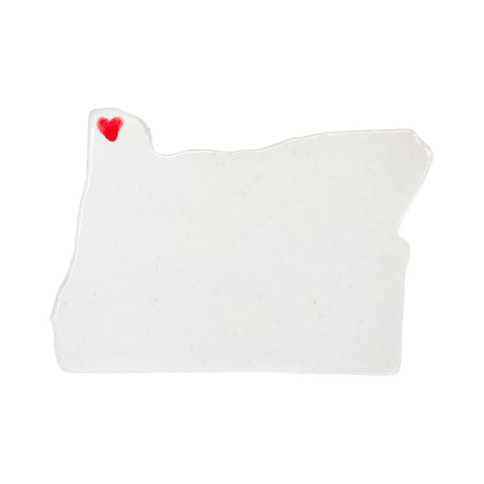 Astoria Ceramic Magnet for Fridge - Handcrafted Oregon State Decor Gift