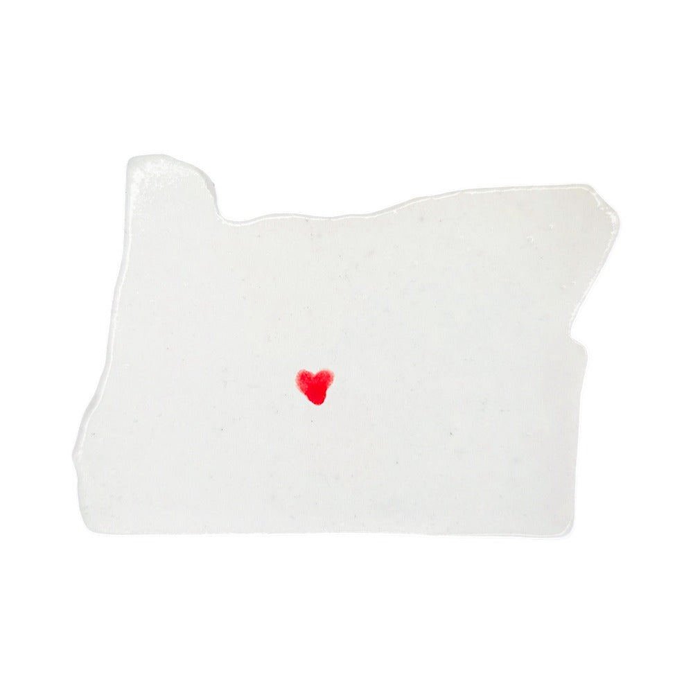 Bend Ceramic Magnet for Fridge - Handcrafted Oregon State Decor Gift