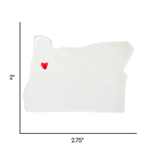 Corvallis Ceramic Magnet for Fridge - Handcrafted Oregon State Decor Gift