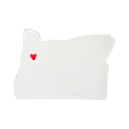 Corvallis Ceramic Magnet for Fridge - Handcrafted Oregon State Decor Gift