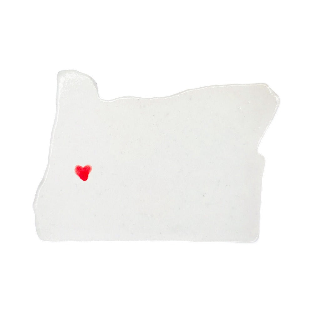 Eugene Ceramic Magnet for Fridge - Handcrafted Oregon State Decor Gift