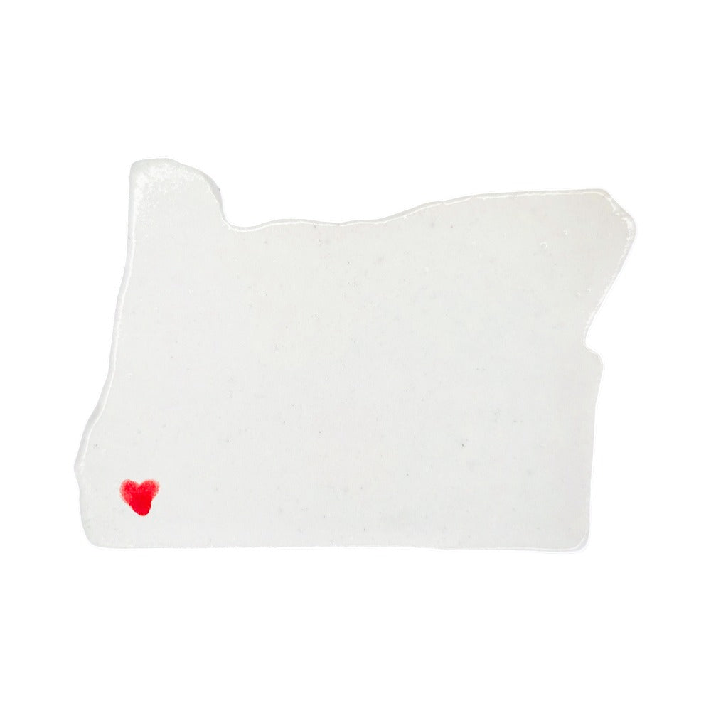 Grants Pass Ceramic Magnet for Fridge - Handcrafted Oregon State Decor Gift