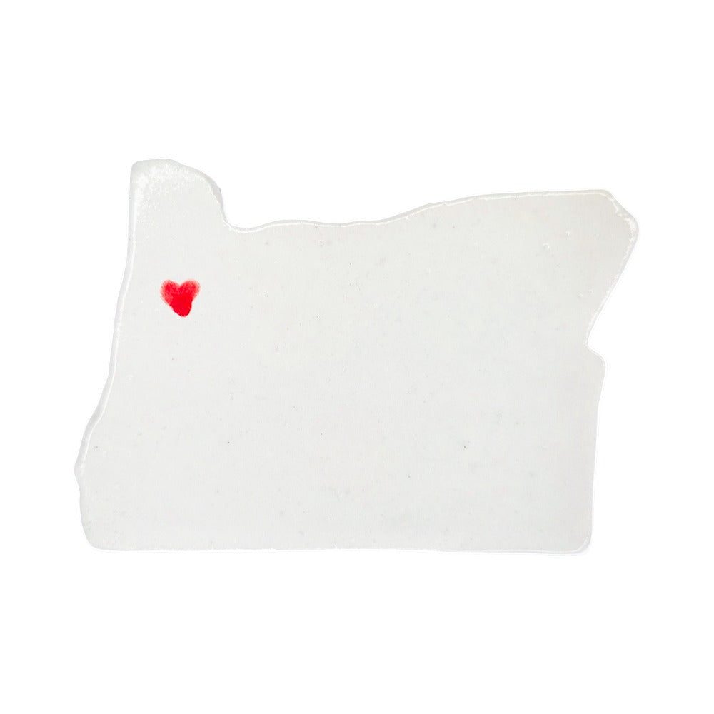 Salem Ceramic Magnet for Fridge - Handcrafted Oregon State Decor Gift