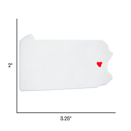 Allentown Ceramic Magnet for Fridge - Handcrafted Pennsylvania State Decor Gift