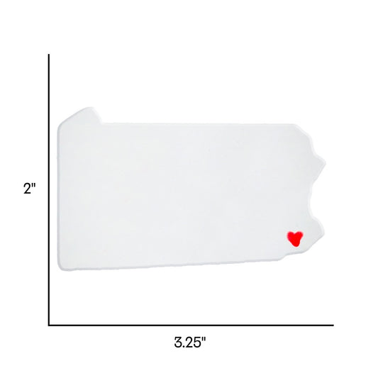 Philadelphia Ceramic Magnet for Fridge - Handcrafted Pennsylvania State Decor Gift