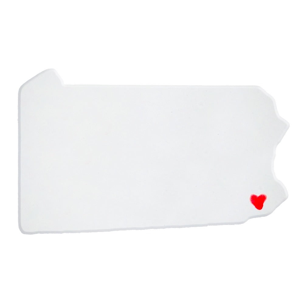 Philadelphia Ceramic Magnet for Fridge - Handcrafted Pennsylvania State Decor Gift