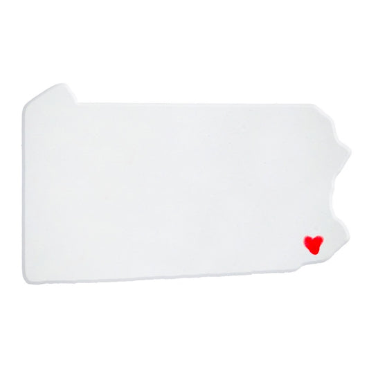 Philadelphia Ceramic Magnet for Fridge - Handcrafted Pennsylvania State Decor Gift