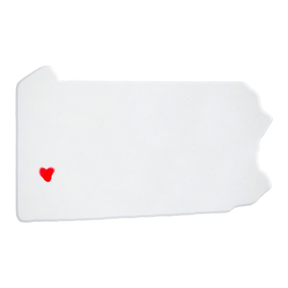 Pittsburgh Ceramic Magnet for Fridge - Handcrafted Pennsylvania State Decor Gift