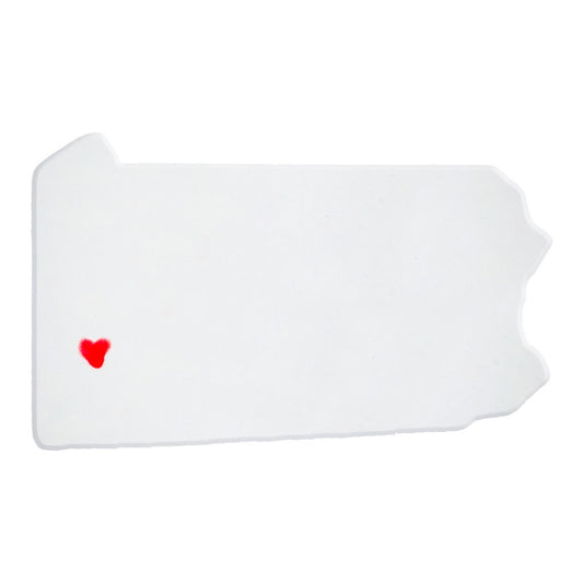 Pittsburgh Ceramic Magnet for Fridge - Handcrafted Pennsylvania State Decor Gift