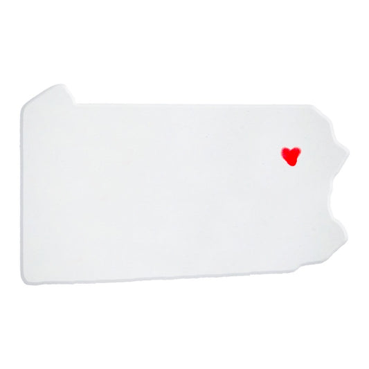 Scranton Ceramic Magnet for Fridge - Handcrafted Pennsylvania State Decor Gift