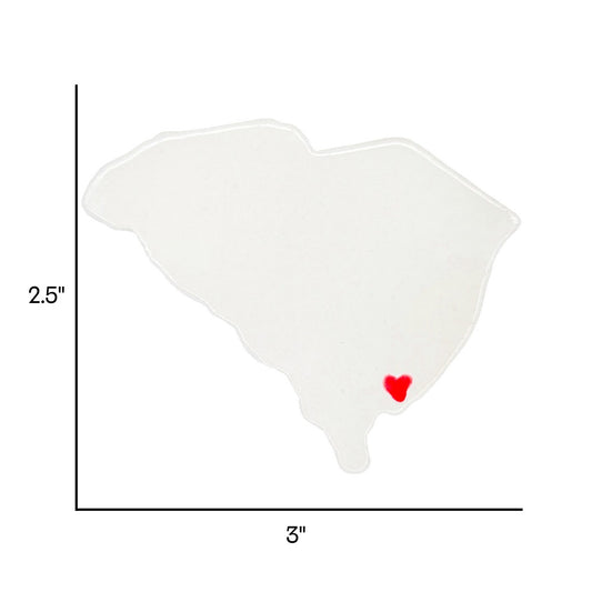 Charleston Ceramic Magnet for Fridge - Handcrafted South Carolina State Decor Gift