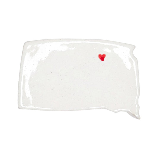 Aberdeen Ceramic Magnet for Fridge - Handcrafted South Dakota State Decor Gift