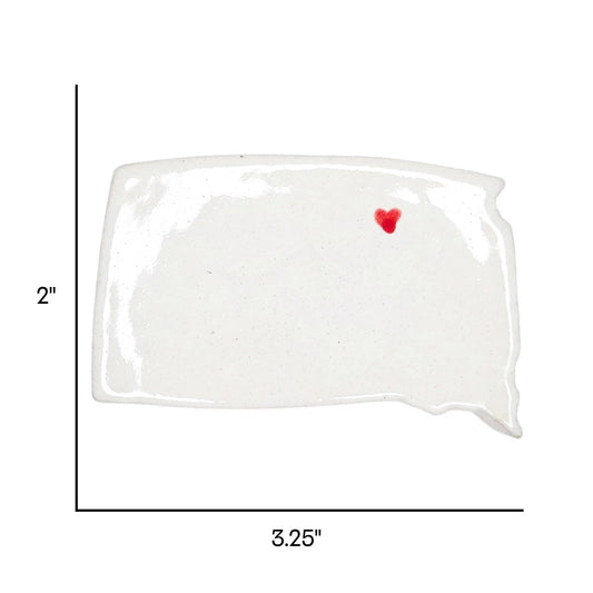 Aberdeen Ceramic Magnet for Fridge - Handcrafted South Dakota State Decor Gift