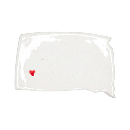 Rapid City Ceramic Magnet for Fridge - Handcrafted South Dakota State Decor Gift