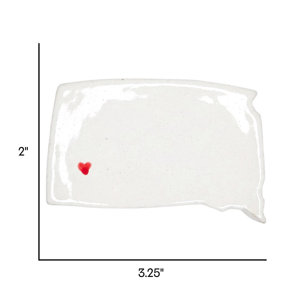 Rapid City Ceramic Magnet for Fridge - Handcrafted South Dakota State Decor Gift