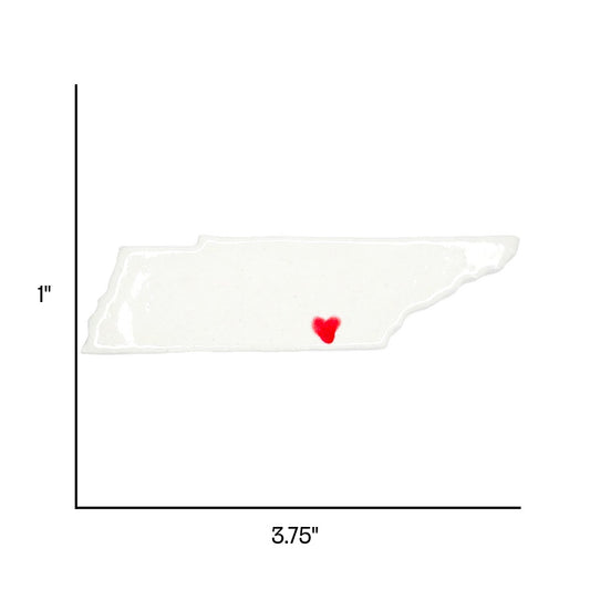 Chattanooga Ceramic Magnet for Fridge - Handcrafted Tennessee State Decor Gift