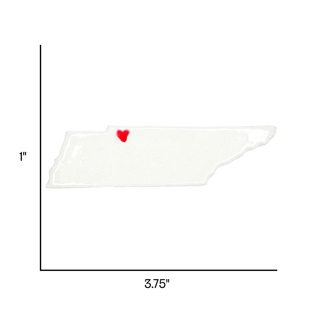 Clarksville Ceramic Magnet for Fridge - Handcrafted Tennessee State Decor Gift