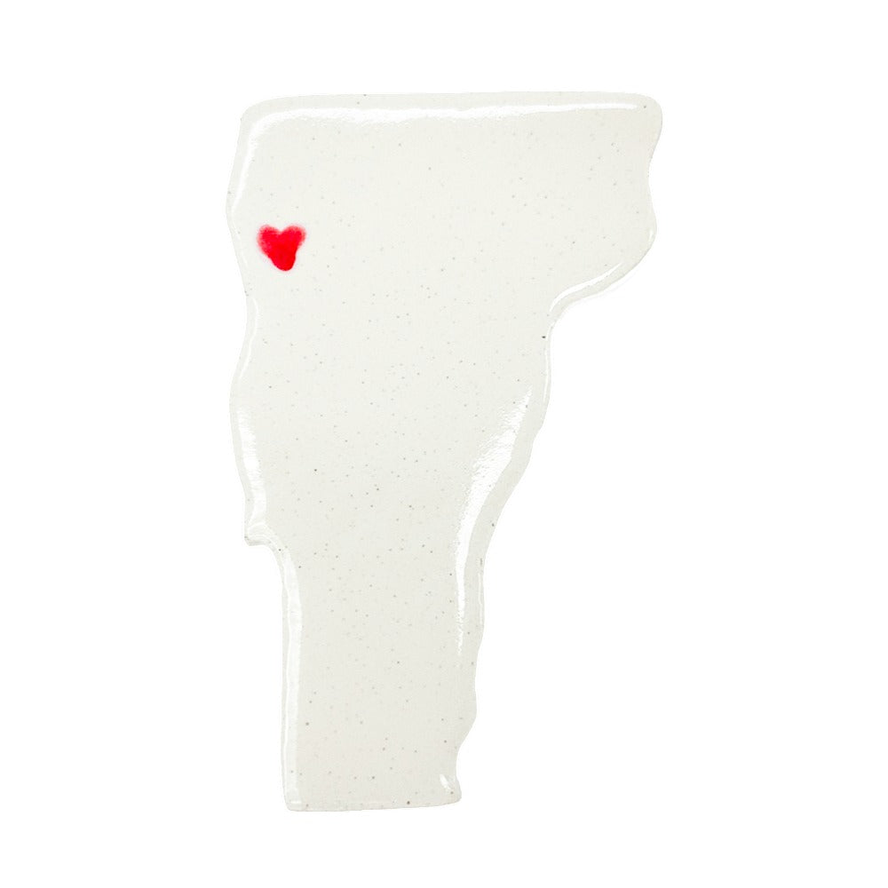 Burlington Ceramic Magnet for Fridge - Handcrafted Vermont State Decor Gift