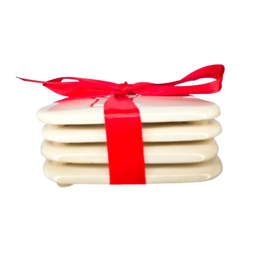 Vermont Handcrafted Custom Ceramic Coaster | Individual Single Coaster