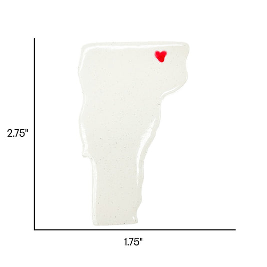 Newport Ceramic Magnet for Fridge - Handcrafted Vermont State Decor Gift