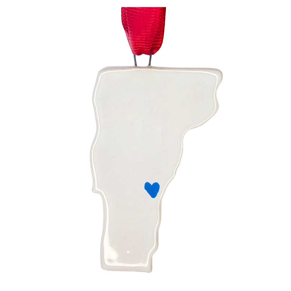 Vermont Handcrafted Custom Ceramic Christmas Ornament