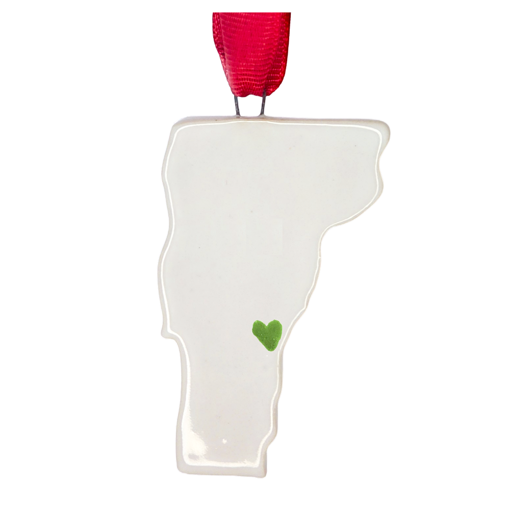 Vermont Handcrafted Custom Ceramic Christmas Ornament