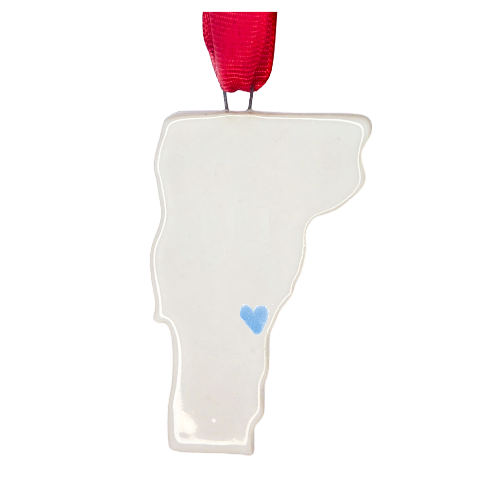 Vermont Handcrafted Custom Ceramic Christmas Ornament