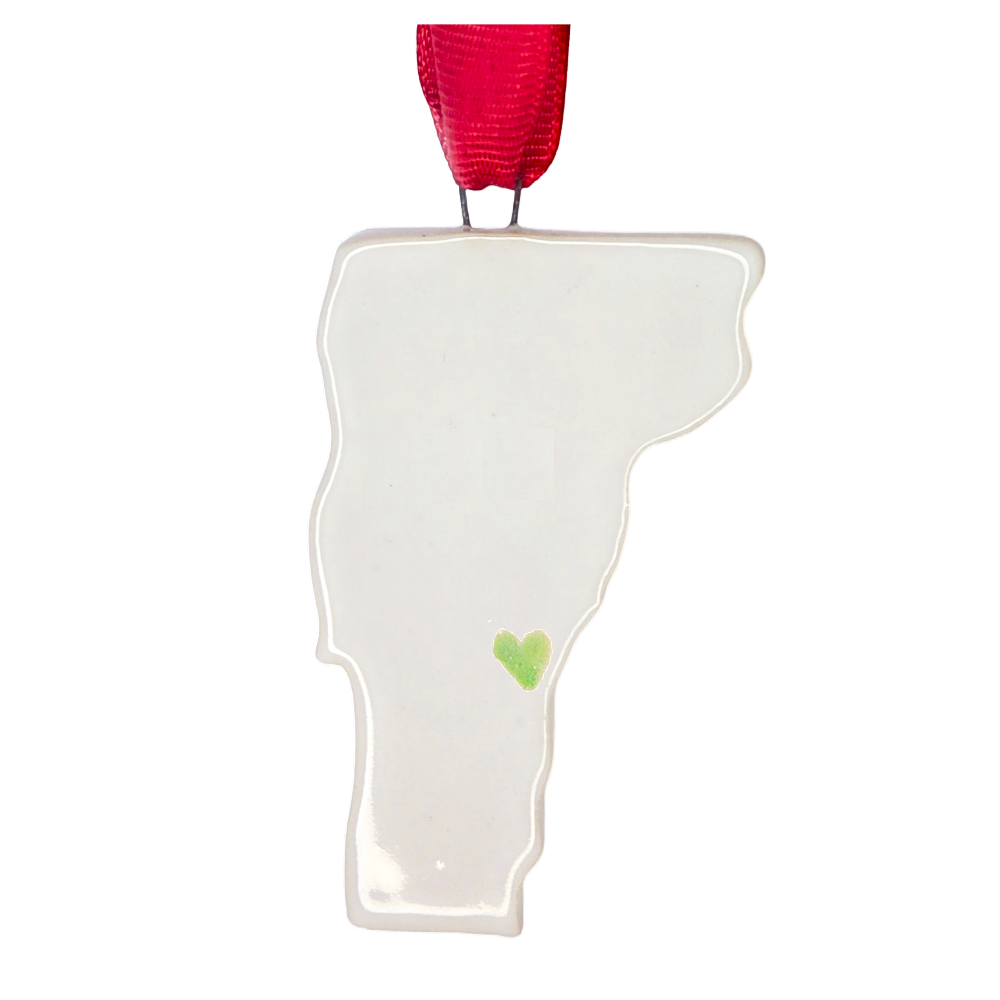 Vermont Handcrafted Custom Ceramic Christmas Ornament