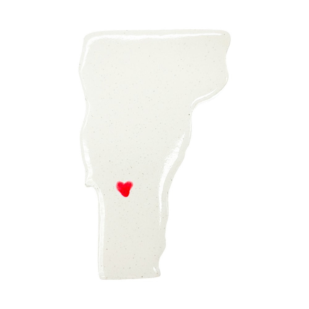 Rutland Ceramic Magnet for Fridge - Handcrafted Vermont State Decor Gift