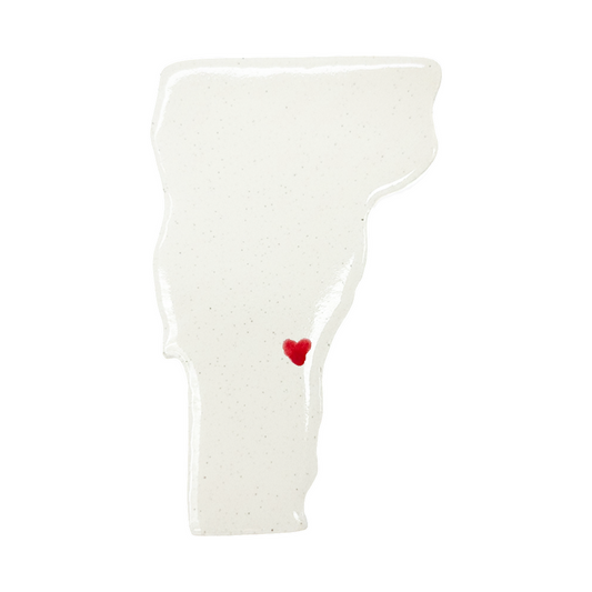 Woodstock Ceramic Magnet for Fridge - Handcrafted Vermont State Decor Gift