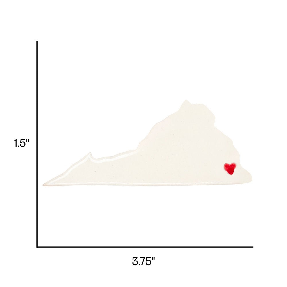 Norfolk Ceramic Magnet for Fridge - Handcrafted Virginia State Decor Gift