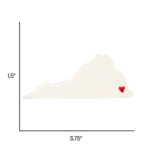 Norfolk Ceramic Magnet for Fridge - Handcrafted Virginia State Decor Gift