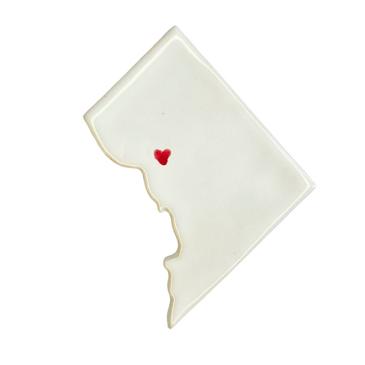 Adams Morgan Ceramic Magnet for Fridge | Handmade Washington DC Gift