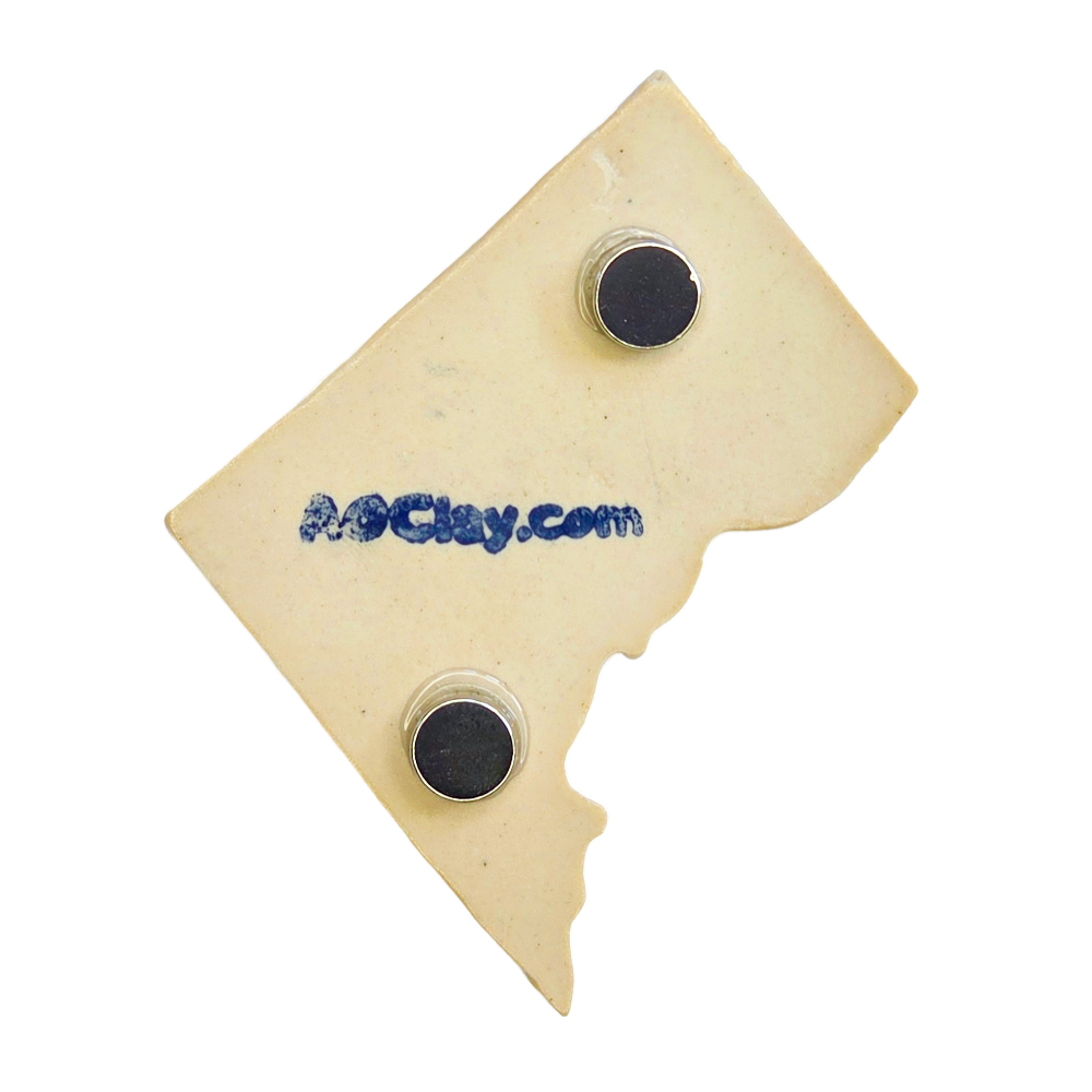 Brookland Ceramic Magnet for Fridge | Handmade Washington DC Gift