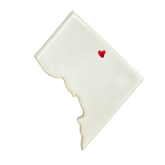 Brookland Ceramic Magnet for Fridge | Handmade Washington DC Gift