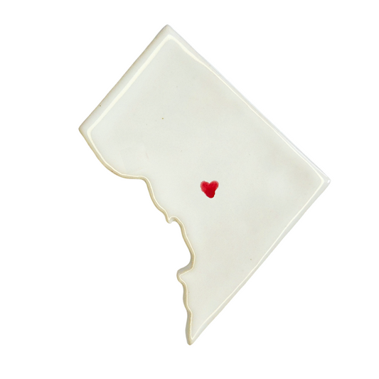 Capitol Hill Ceramic Magnet for Fridge | Handmade Washington DC Gift