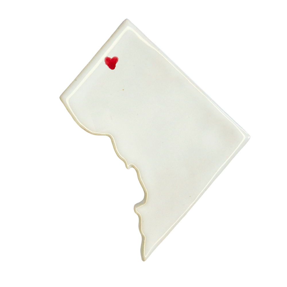 Chevy Chase Ceramic Magnet for Fridge | Handmade Washington DC Gift