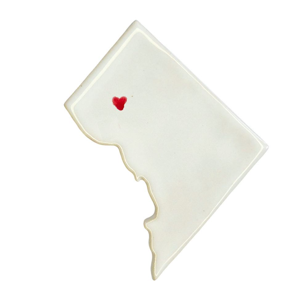 Cleveland Park Ceramic Magnet for Fridge | Handmade Washington DC Gift