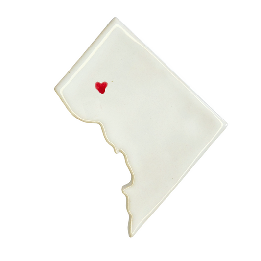 Cleveland Park Ceramic Magnet for Fridge | Handmade Washington DC Gift