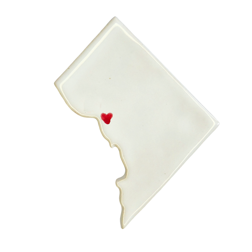 Dupont Circle Ceramic Magnet for Fridge | Handmade Washington DC Gift
